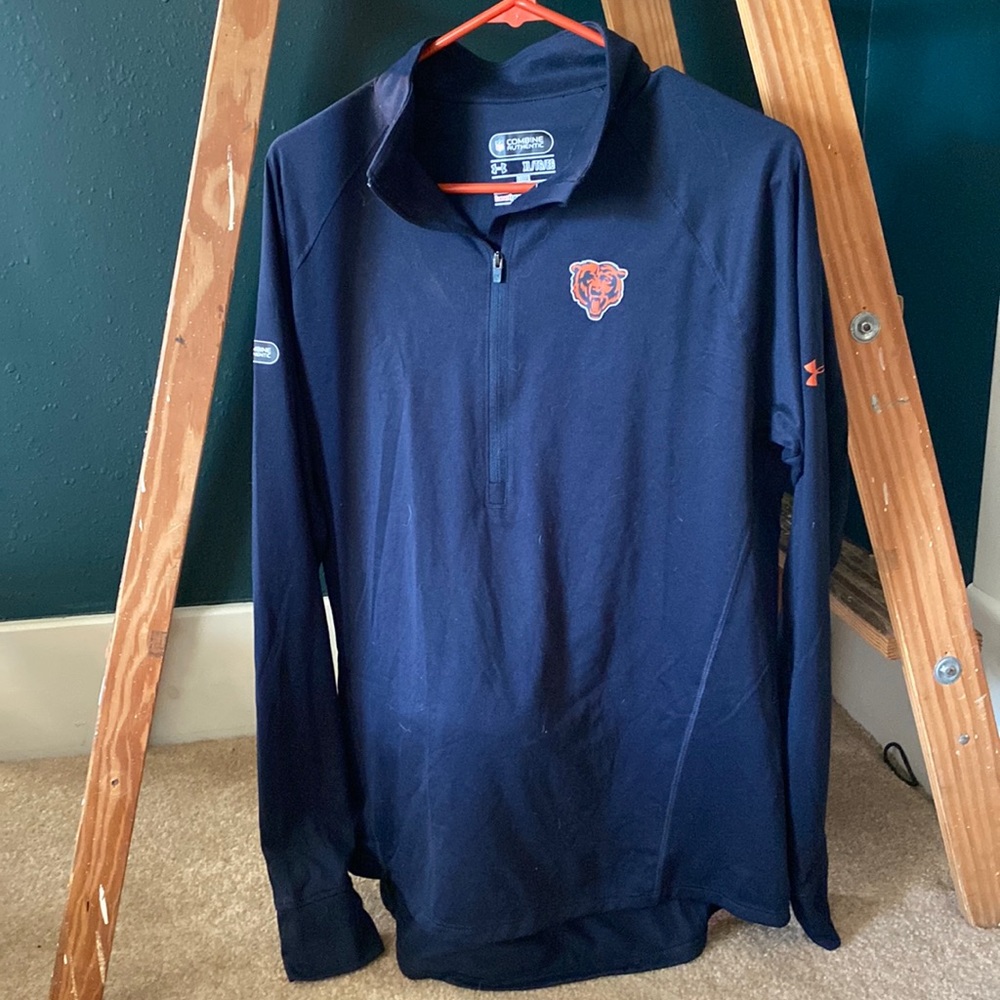 Chicago Bears 1/4 zip long sleeve shirt